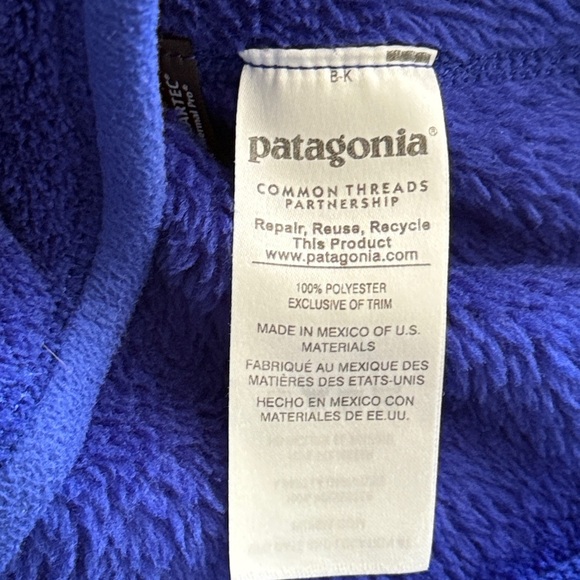 Patagonia sz S Royal Blue Fleece Pullover better sweater - Picture 8 of 9